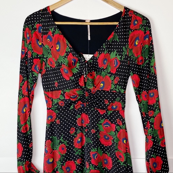NWT Free People Floral Morning Light Mini Dress - Picture 4 of 11